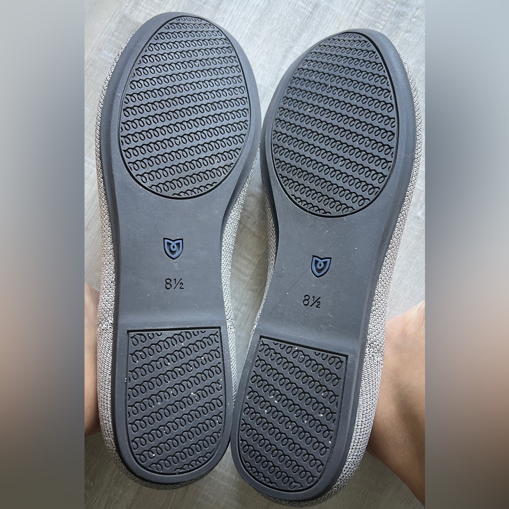 Silver Metallic Rothy’s - Round Toe - “The Flat” - Picture 3 of 6